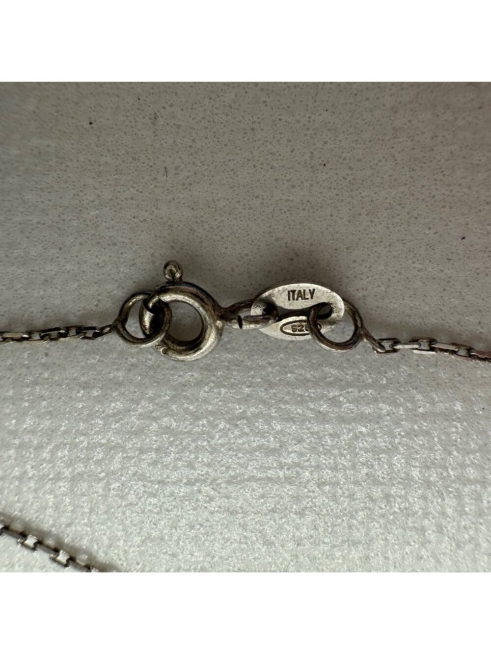 Sterling Silver Starfish Pendant Pave CZs On 925 Italy Chain 18" 4.3g Mermaid - Picture 5 of 7